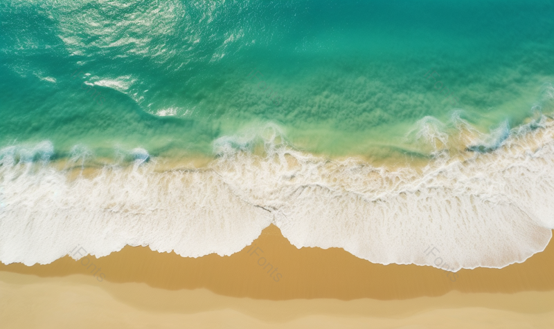 夏至蓝绿海水海滩度假海浪浪花,高清,摄影图,摄影图片,图片大全,摄影图免费下载